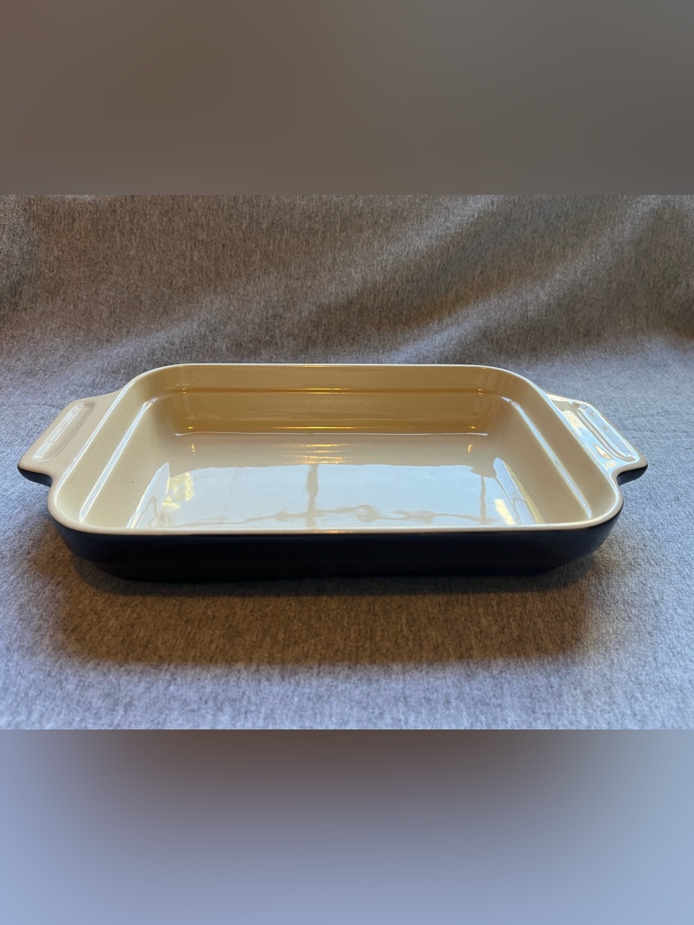LE CREUSET Medium Rectangular Casserole Dish Stoneware Brown Approx 10" X 7"